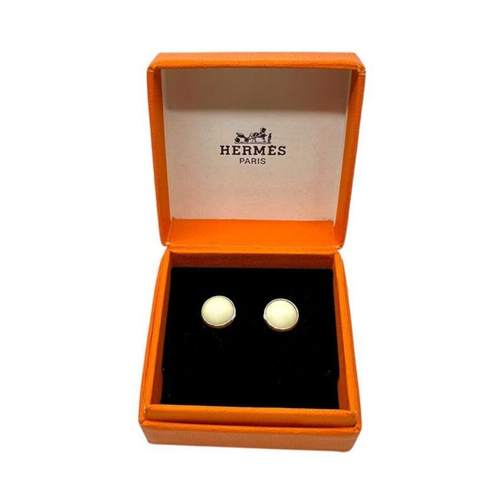 Hermes Eclipse Pierced Earrings Eclipse Earrings … - image 1